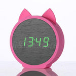 Réveil Lapin Enfant Rose