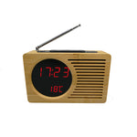 Radio Reveil Vintage Bois