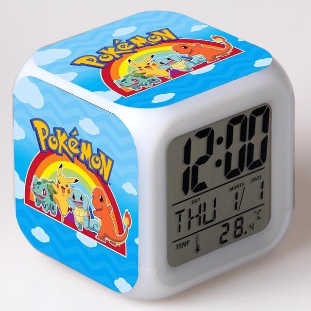 Réveil veilleuse Pokemon en cube – Mes Réveils : La boutique N°1 en réveils.