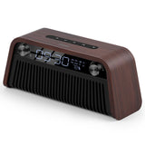 Radio Réveil Bluetooth Q2 Bois Naturel Marron