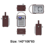 Radio Réveil Bluetooth Bois