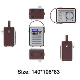 Radio Réveil Bluetooth Bois