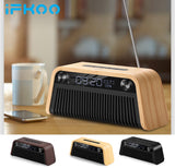 Radio Réveil Bluetooth Q2 Bois Naturel
