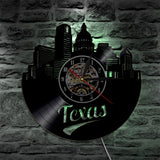 Horloge Murale Vinyle Texas