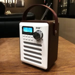 Radio Réveil Bluetooth Bois