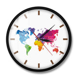 Horloge Moderne Monde Multicouleur
