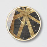 Horloge Moderne Déco Art Doré