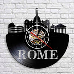 Horloge Murale Vinyle Rome