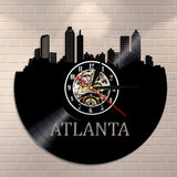 Horloge Murale Vinyle Atlanta