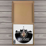 Horloge Murale Vinyle Rome