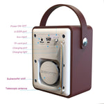 Radio Réveil Bluetooth Bois