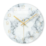 Horloge Moderne Marbre Blanc