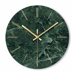 Horloge Moderne Vert Marbré