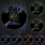 Horloge Murale Vinyle Seoul