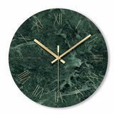 Horloge Moderne Vert Marbré