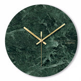 Horloge Moderne Vert Marbré