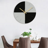 Horloge Moderne Art Glacé Nordique Noir