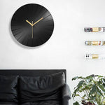 Horloge Moderne Acrylique Noir