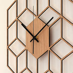 Horloge Design Bamboo Hexagonal