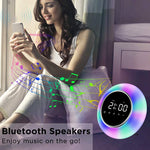 Radio Réveil Lumineux Couleurs Changeantes Luminothérapie Sonneries Nature