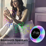 Radio Réveil Lumineux Couleurs Changeantes Luminothérapie Sonneries Nature