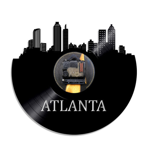 Horloge Murale Vinyle Atlanta