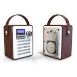 Radio Réveil Bluetooth Bois