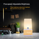 Réveil Bois Tactile Lumineux | Réveil Lumineux