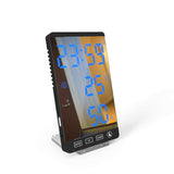 Radio Reveil Ecran Tactile Miroir Led Bleu | Reveil Ideal