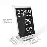 Radio Reveil Ecran Tactile Miroir Led Blanc | Reveil Ideal