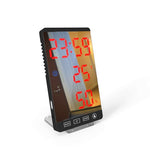 Radio Reveil Ecran Tactile Led Rouge | Reveil Ideal