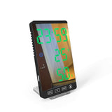Radio Reveil Ecran Tactile Miroir Led Vert | Reveil Ideal