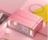 Radio Reveil Moderne Rose Bluetooth | Reveil Ideal