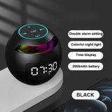 Radio Reveil Numerique Noir Bluetooth | Reveil Ideal