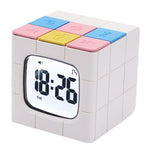 Reveil Rubik's Cube Blanc Couleur | Reveil Ideal