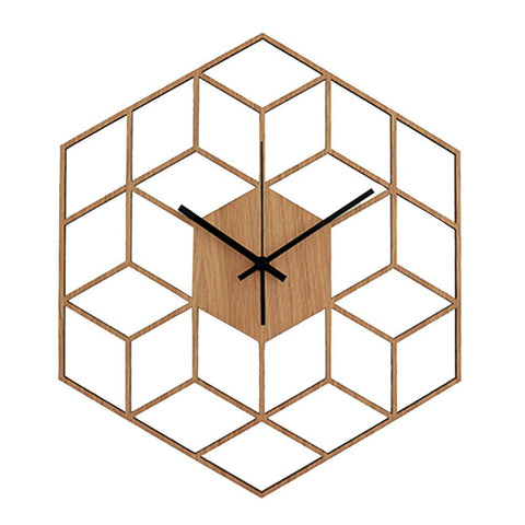 Horloge Design Bamboo Hexagonal | Réveil Idéal