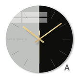Horloge Moderne Art Glacé Nordique Noir | Réveil Idéal