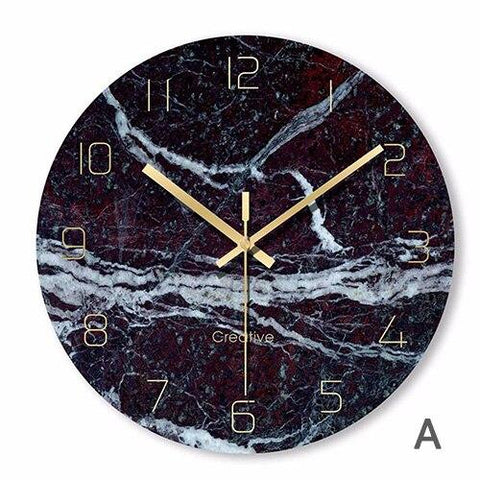 Horloge Moderne Marbre Décoratif | Réveil Idéal