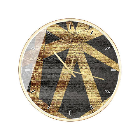 Horloge Murale Moderne Déco Art Doré | Réveil Ideal