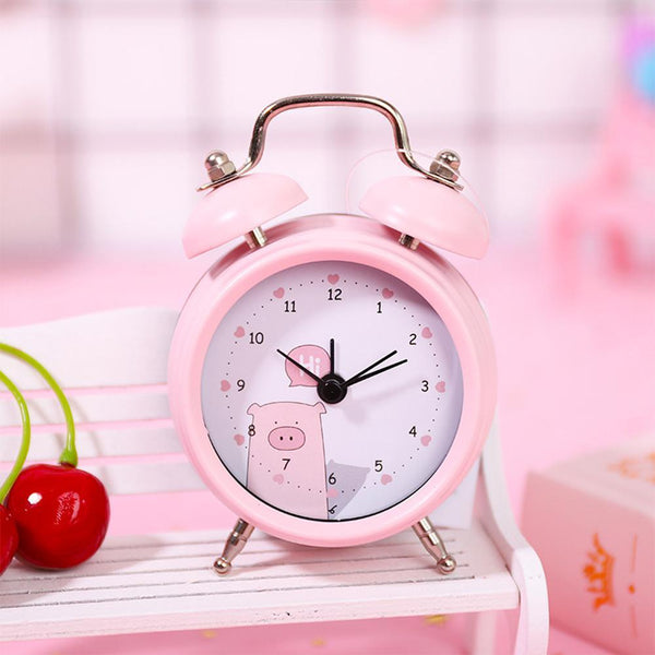 Horloge enfant personnalisable : Pioupiou pamplemousse rose